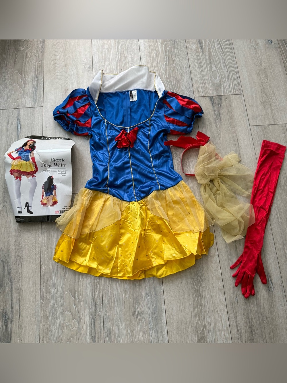 Leg Avenue Girls Snow White Costume Dress - Blue, Yellow & Red